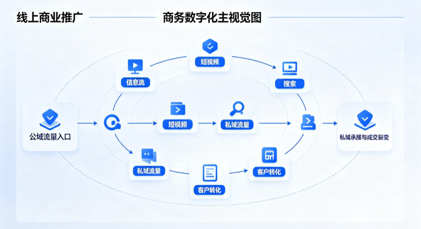 黄陵县线上商业推广怎么做？全域流量闭环搭建与低成本转化实战指南